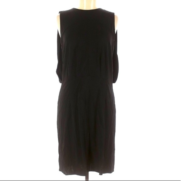 L’AGENCE sleeveless drape open back mini 8 women’s classic little black - Picture 1 of 6